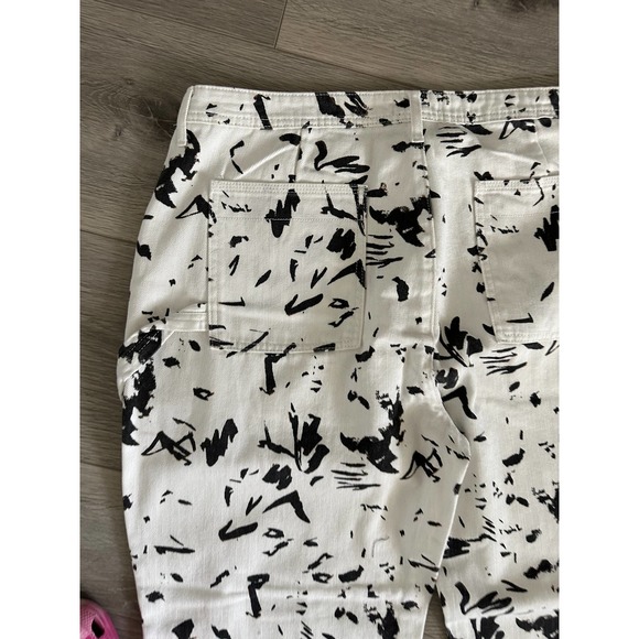 CRISTINA MARTINEZ GENDER INCLUSIVE ABSTRACT PRINT DENIM JEANS - Picture 13 of 16